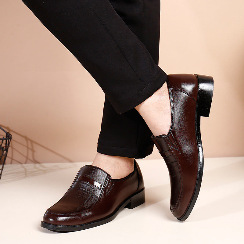 Men's Business Suits and Casual Leather Shoes Set