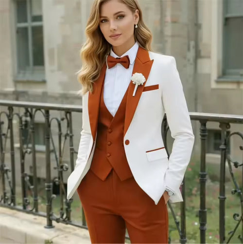 Dark Blue Women's 3-Piece Formal Suit
