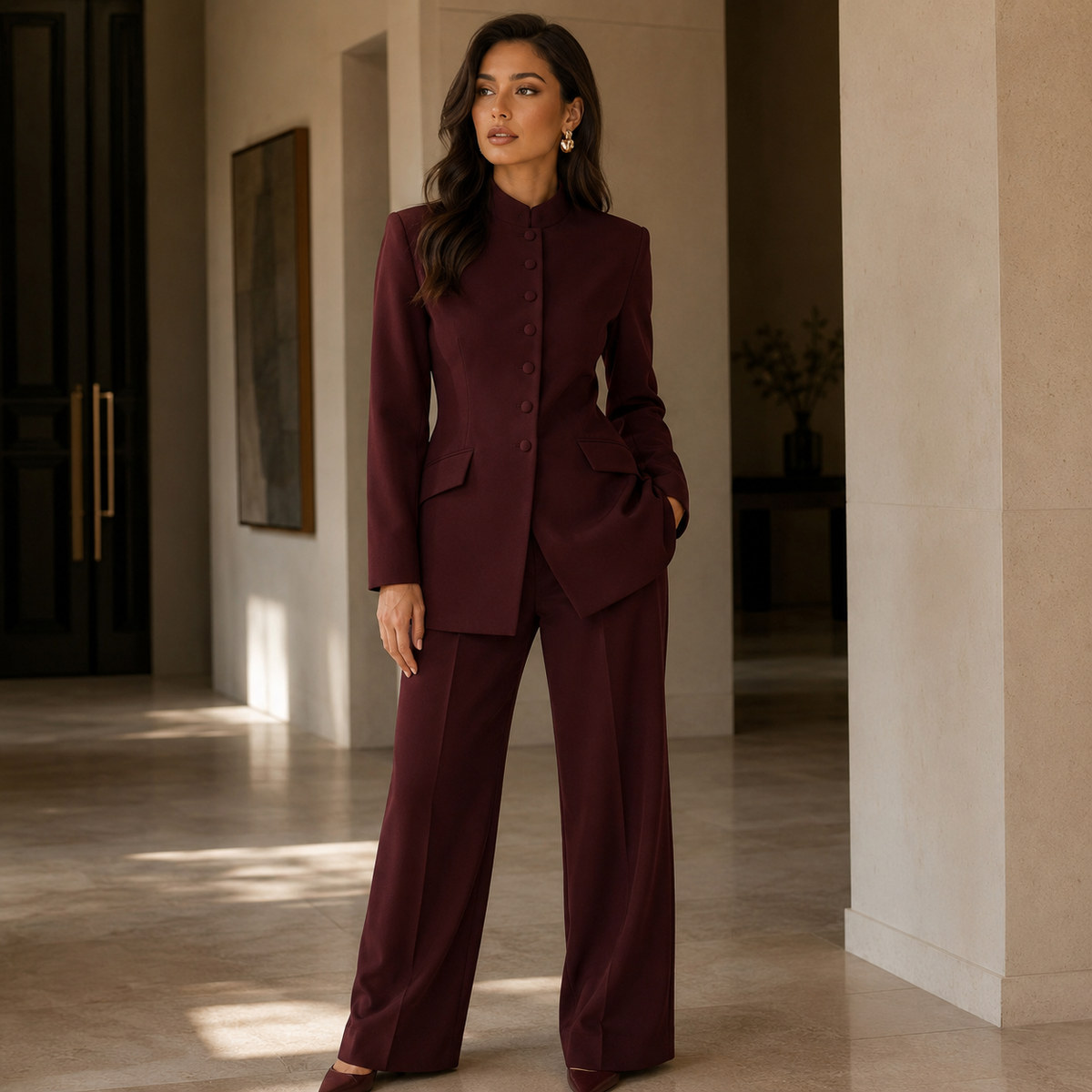 Women’s 2 Piece Blazer & Pants Suit